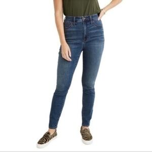 Madewell 10” High Rise Skinny Jeans – Dark Wash Sculpt Denim